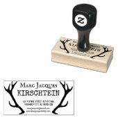 gewei Logo Retouradres Namen Contact Rubberstempel (Gestempeld)