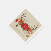 Geweien Sieraden Bloemige Geweien Vakantie Rustiek Servetten (Hoek)