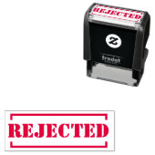 Geweigerde rode inkt gepersonaliseerd  zelfinktende stempel (In situ)