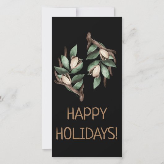 Geweih mit grünem tak Postkaart Bedankkaart (Voorkant)