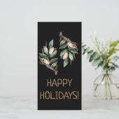 Geweih mit grünem tak Postkaart Bedankkaart (Staand voorkant)