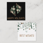 Geweih mit grünem Zweig Postkarte Notitiekaartje (Voorkant / Achterkant)