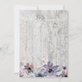 Gewekte planken bloemen lichten Laten we vieren Kaart (Achterkant)