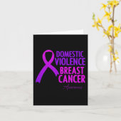 Geweld binnen het gezin en borstkanker kaart (Gele Bloem)