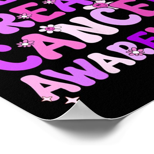 Geweld binnen het gezin en borstkanker poster (Hoek)