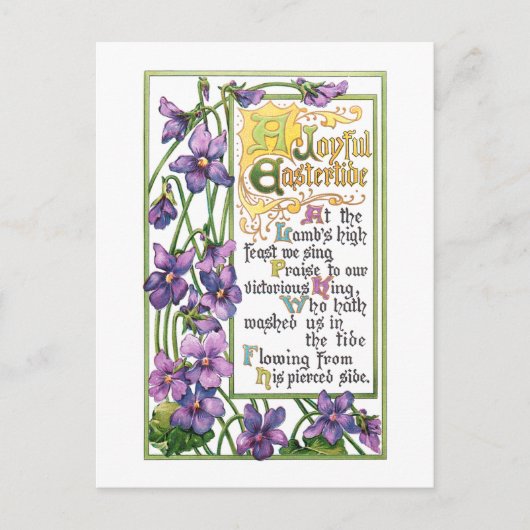  geweld en religieuze paasdagen feestdagenkaart (Voorkant)