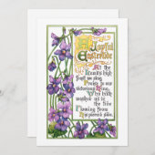  geweld en religieuze paasdagen feestdagenkaart (Voorkant / Achterkant)