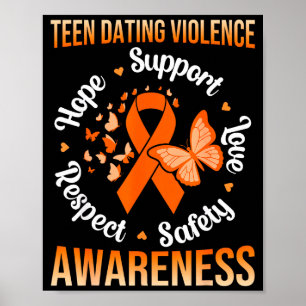 Geweld in relaties onder tieners, bewustwording in poster