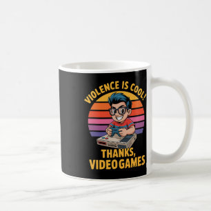 Geweld is cool dankzij videospellen Grappige Retro Koffiemok