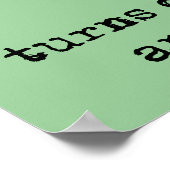 Geweld is het antwoord Funny Print Poster-teken (Hoek)