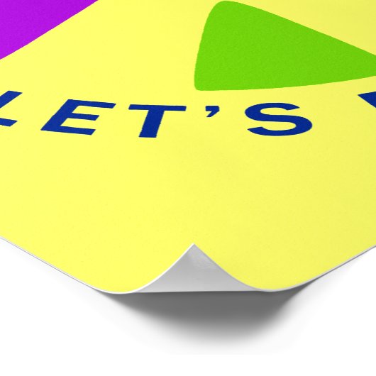 Gewelddadig geweld laat de vrede in het hart gaan poster (Hoek)