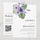 Gewelddadig tropisch lef botanisch allemaal in één kaart (Voorkant / Achterkant)