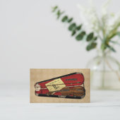  gewelddadige illustratie visitekaartje (Staand voorkant)