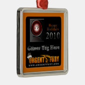 Gewelddadige revolutie 2010 kerstversiering metalen ornament (Rechts)