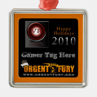 Gewelddadige revolutie 2010 kerstversiering metalen ornament