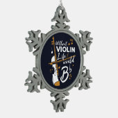 Gewelddadige vakantie zonder geweld zou een vlam z tin sneeuwvlok ornament (Links)