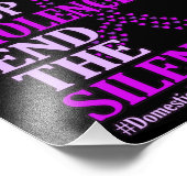 Gewelddadigheidsteun voor huiselijk geweld foto afdruk (Hoek)