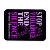 Gewelddadigheidsteun voor huiselijk geweld magneet (Horizontaal)