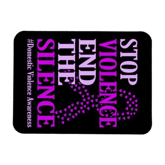 Gewelddadigheidsteun voor huiselijk geweld magneet (Horizontaal)