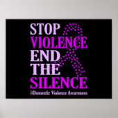 Gewelddadigheidsteun voor huiselijk geweld poster (Voorkant)