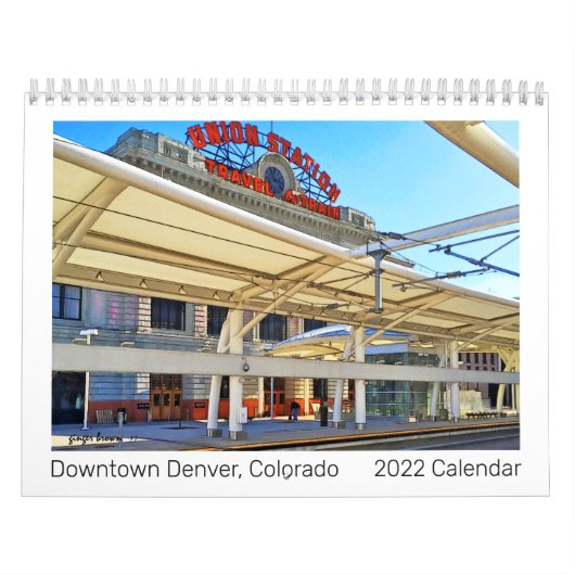 Geweldig 2022 Downtown Denver, Co-Photo Art Calend Kalender (Hoes)