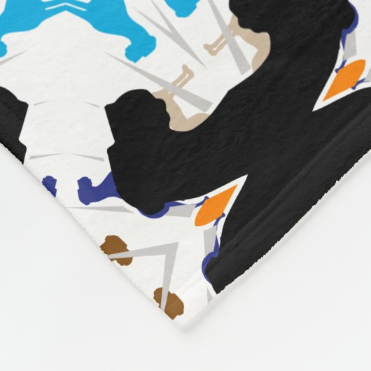 Geweldig abstract Dane patroon Fleece Deken (Hoek)