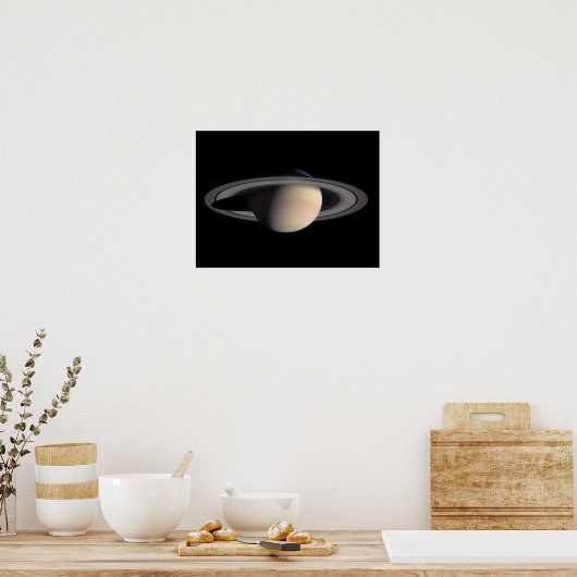 Geweldig afbeelding van Saturnus, van NASA Poster (Keuken)
