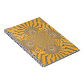 Geweldig Afrikaanse symmetrische patroonvormgeving Notitieboek (Rechterzijde)