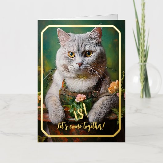 Geweldig als speciale cadeau folie wenskaart (Voorkant)