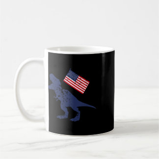 Geweldig Amerika Amerikaanse Dino Vlag 4 juli Vs D Koffiemok