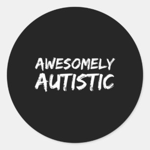 Geweldig autistisch voor jongens autisme voor kind ronde sticker