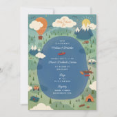 Geweldig avontuur buitenshuis Camping Baby shower Kaart (Voorkant)