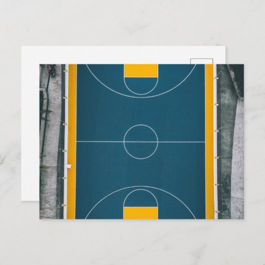 Geweldig basketbalontwerp briefkaart (Voorkant / Achterkant)