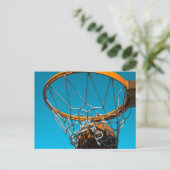 Geweldig basketbalontwerp briefkaart (Staand voorkant)