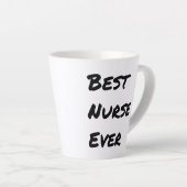 Geweldig beste verpleegster ooit latte mok (Rechterhoek)