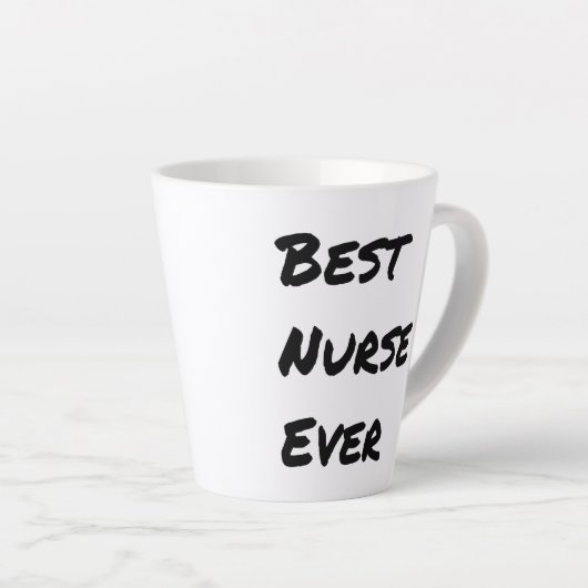 Geweldig beste verpleegster ooit latte mok (Rechterhoek)