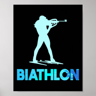Geweldig Biathlon Ski Design Langlaufen Poster