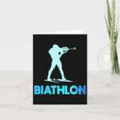 Geweldig biatlon ski ontwerp langlaufen  kaart (Voorkant)