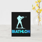 Geweldig biatlon ski ontwerp langlaufen  kaart (Gele Bloem)