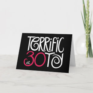 Geweldig bij 30 Black Kaart