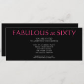 geweldig bij 60 jaar; verjaardag kaart (Voorkant / Achterkant)