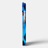 Geweldig blauw en zwart zebra strepenpatroon Case-Mate iPhone case (Achterkant / Links)