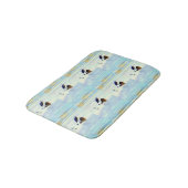 geweldig blauw herenpatroon badmat (Gekanteld)