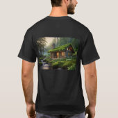 Geweldig bos met een prachtig huis t-shirt (Achterkant)