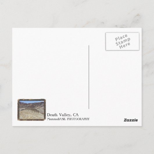 Geweldig Briefkaart van de doodvallei! (Achterkant)