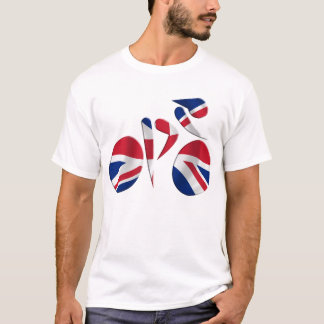 Geweldig Britian - GB-fiets T-shirt
