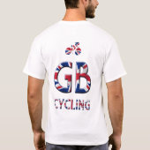 Geweldig Britian - GB-fiets T-shirt (Achterkant)