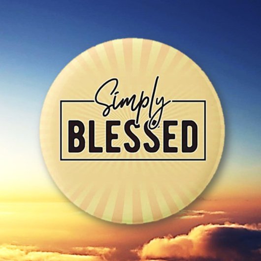 Geweldig cadeau! Eenvoudig gezegend geloof gebasee Ronde Button 5,7 Cm