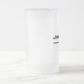 Geweldig cadeau-idee Moderne script-naam Rustieke  Matglas Bierpul (Center)