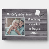Geweldig cadeau! Leraar-Mimi Foto Plaque Fotoplaat (voorkant)